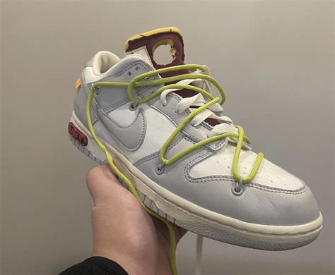 nike 50 off white dunks|nike x off white stockx.